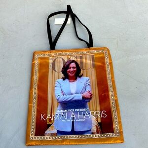Rhinestone Kamala Harris totebag
